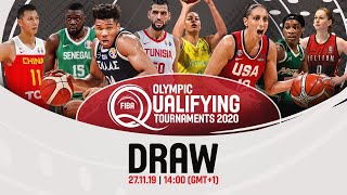 FIBA Olympic Qualifying Tournaments 2020 Draw - Men & Women