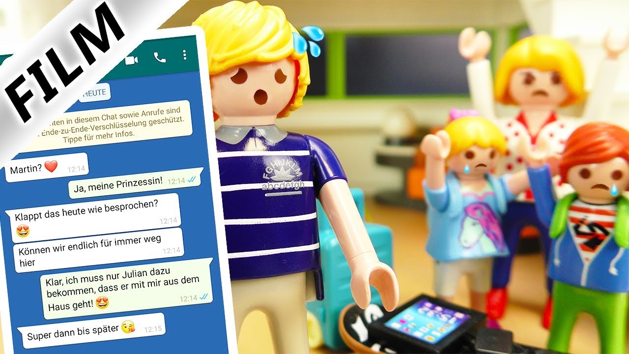 Playmobil Film Deutsch PAPA BETRÜGT MAMA ÜBER WHATSAPP? JULIAN + MAMA ZIEHEN AUS? Familie Vogel