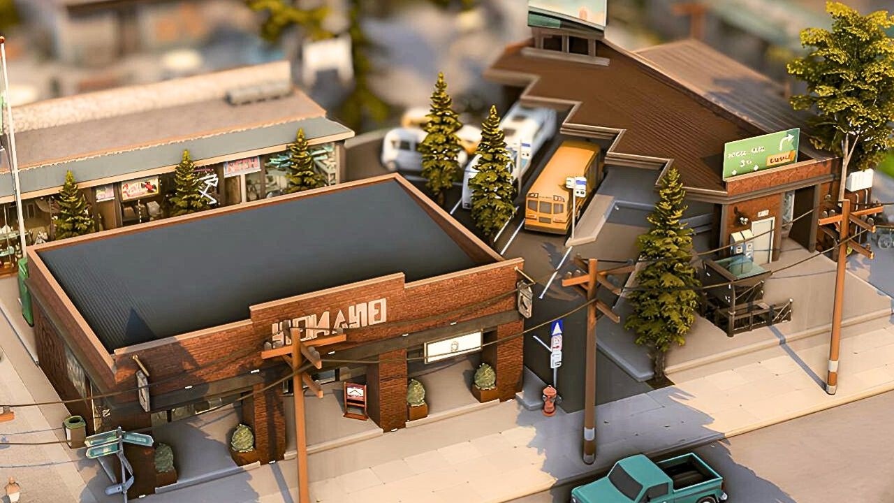 I Built a Bus Stop & Subway Station with Retail Shops in The Sims 4! 🚏 | ASMR Speed Build no CC