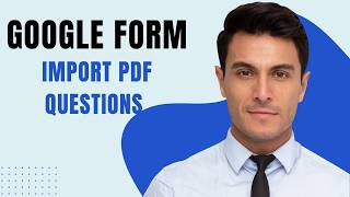 How to import pdf questions into a google form