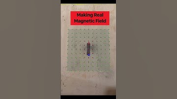 Virtual and real magnetic field of a bar magnet #AR #augmentedreality #magnetism #magneticfieldlines