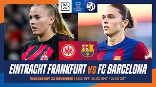 Eintracht Frankfurt vs. Barcelona | UEFA Women’s Champions League 2023-24 Matchday 2 Full Match