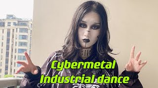 Industrial dance:cybermetal dancer in the dark#cyber #industrialdance #zeeyo666