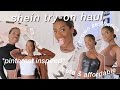 FIRST SHEIN HAUL | OVER $100 HUGE TRY ON HAUL *pinterest aesthetic + brown tones*