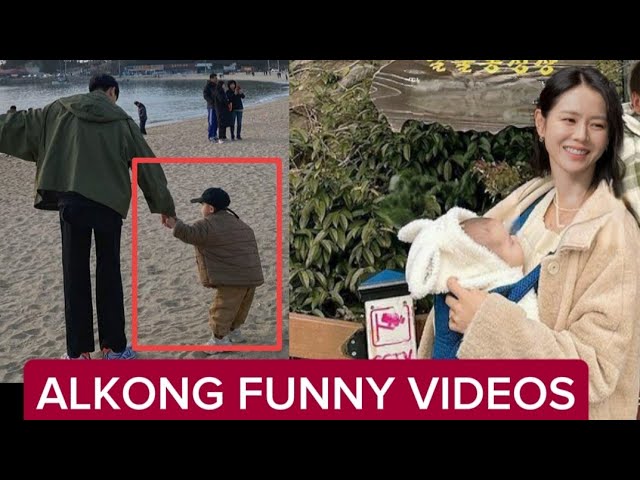 SON YE JIN SHARED FUNNY VIDEO OF BABY ALKONG FOLLOWED HYUN BIN (LAUGHTRIP)  - YouTube