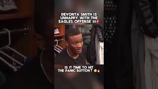 Devonta Smith is UNHAPPY with the Eagles Offense 👀🚨 #live #nfl #shorts #fyp #viral #reels #funny