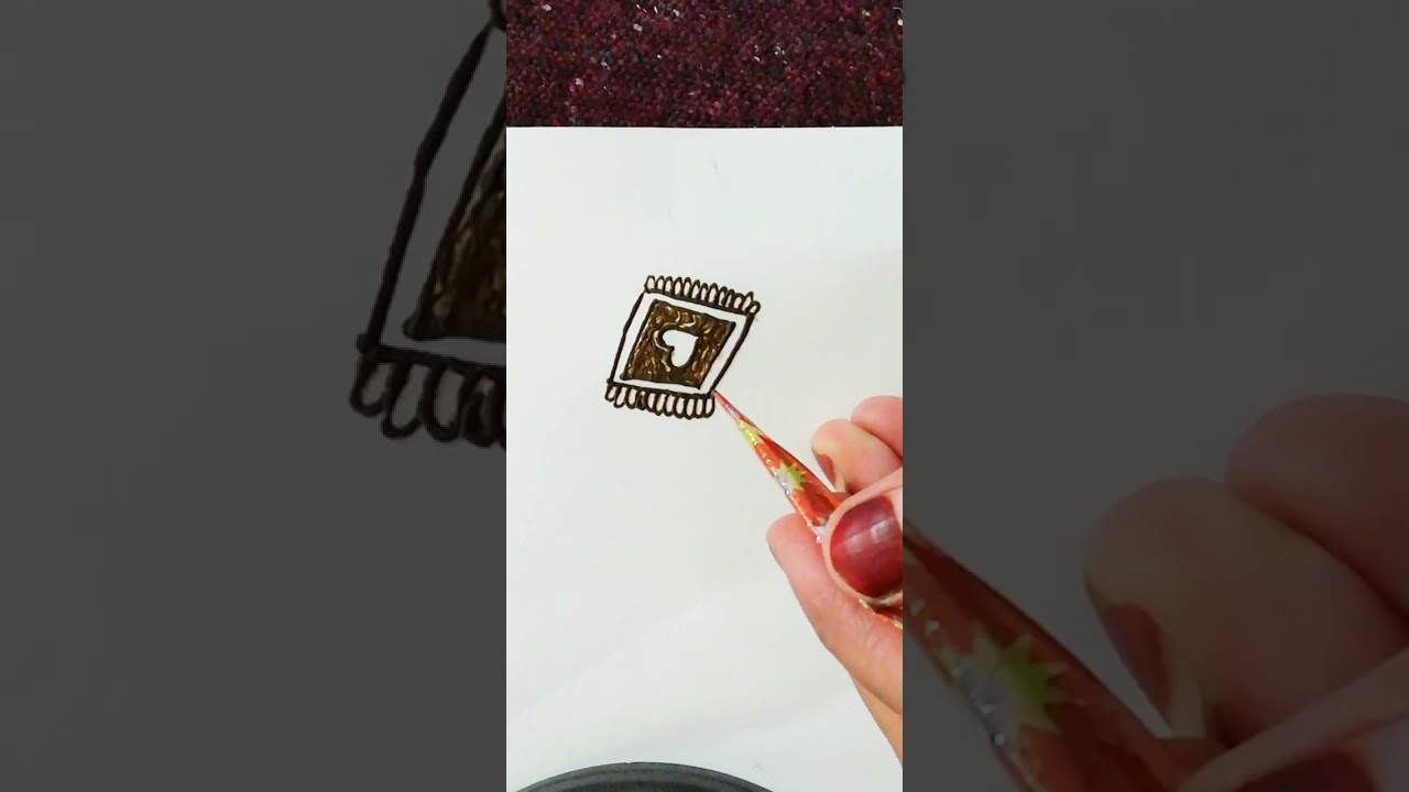 Easy Bunch Mehndi Design 