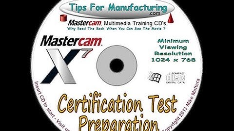 TFM - Introduction To Mastercam Certification Testing