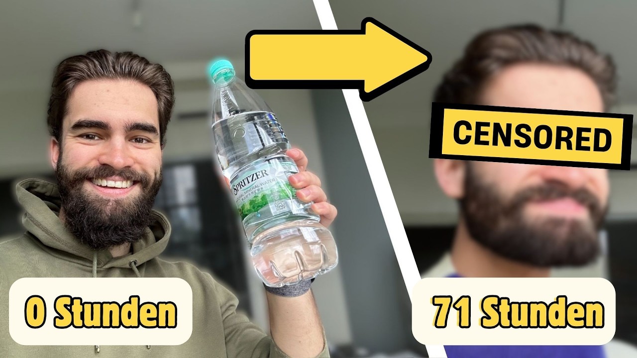 72 Stunden Wasserfasten | Selbstexperiment