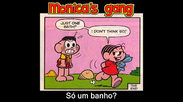 Qual o nome dos personagens da história em quadrinhos em inglês?