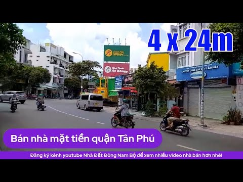 Livestream Bán nhà mặt tiền Tân Hương phường Tân Quý quận Tân Phú. DT 4x24m
