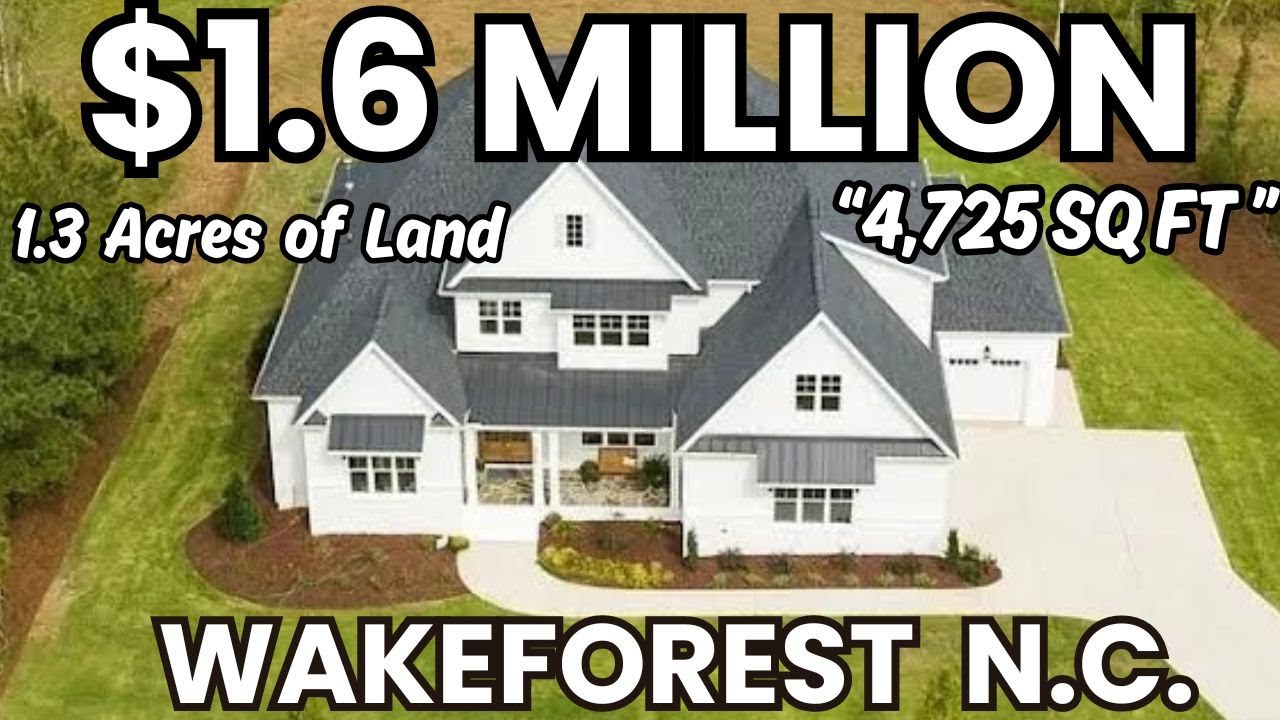$1.6 Million | Wake Forest NC | Luxury New Construction | 1.3 Acres ...