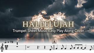 Hallelujah Trumpet Sheet Music Easy Play Along Cover #sheetmusic #trumpet #cover #hallelujah