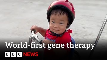 Boy with rare condition amazes doctors after world-first gene therapy | BBC News