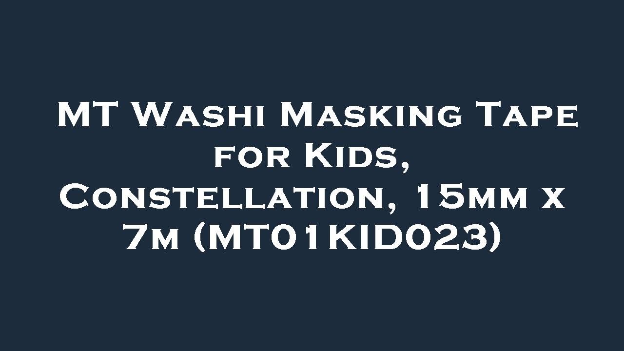 MT Washi Masking Tape for Kids, Constellation, 15mm x 7m (MT01KID023) Amazon Review
