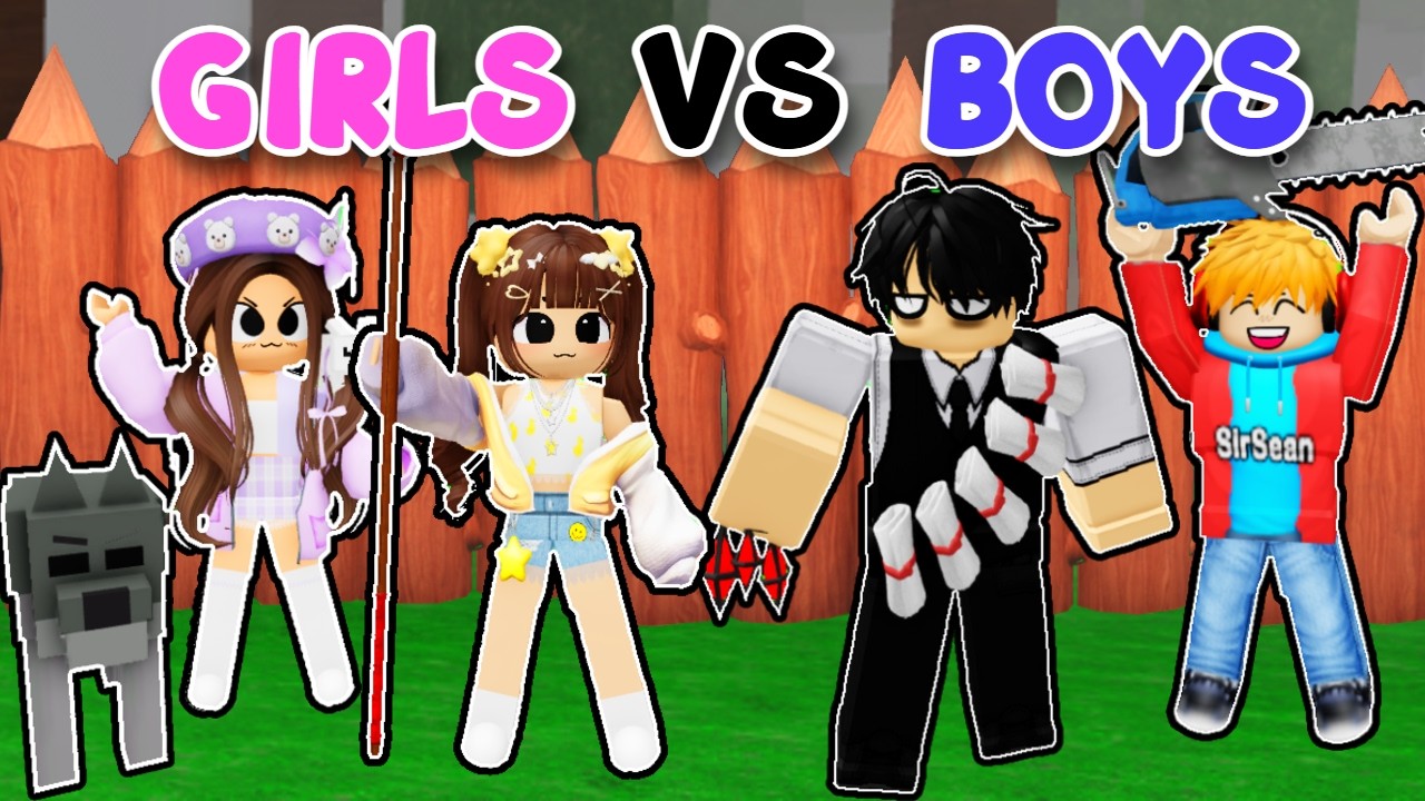 GIRLS VS BOYS BASE in 99 NIGHTS IN THE FOREST