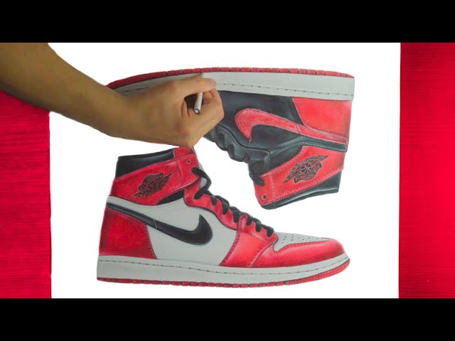Air Jordan 1 “Homage to Home” | Time Lapse Speed Drawing | Shoe Art 2021 | Sneaker Art