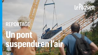 « On verra ça une fois dans notre vie » : le nouveau pont du RER C installé avec une grue géante