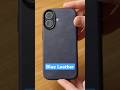 iPhone 17 Black // Blue Leather Case 😮💨