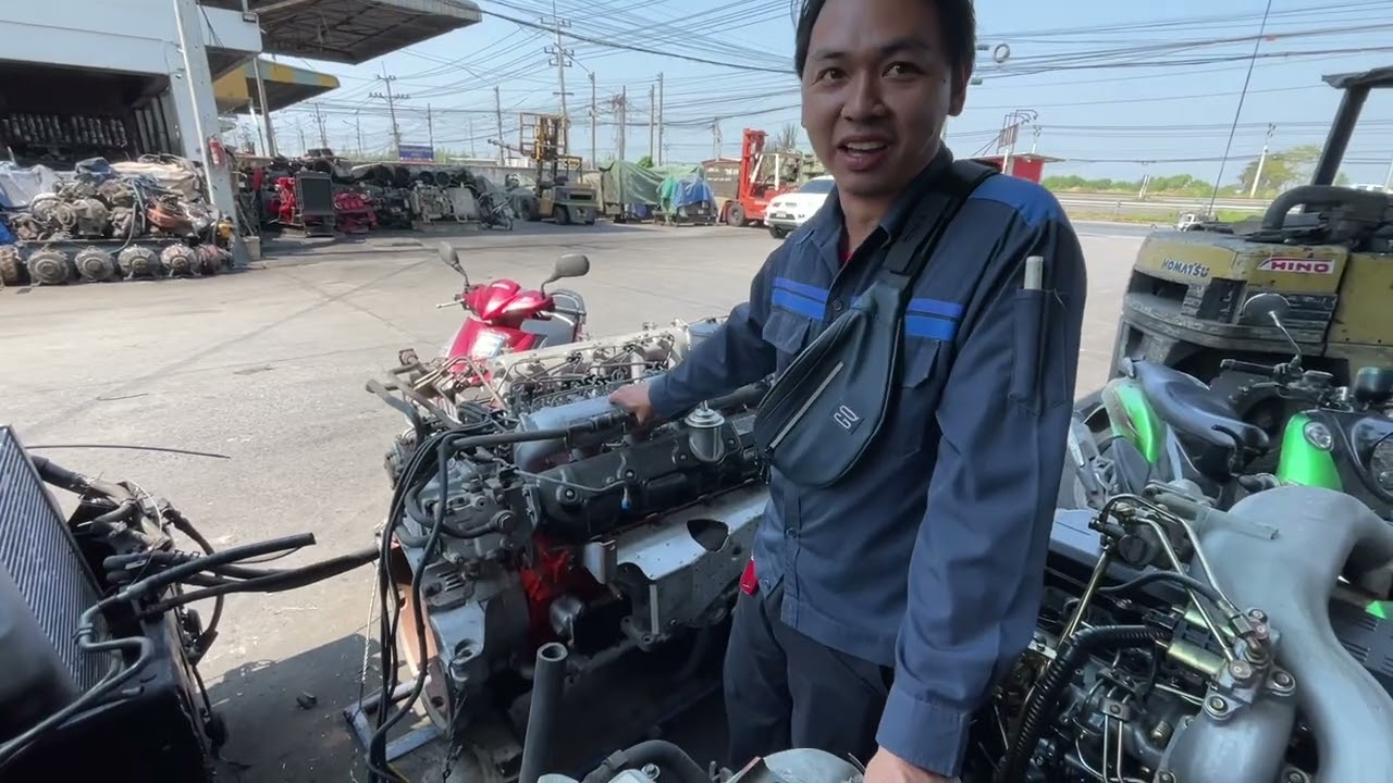 เครื่องยนต์6ล้ออีซูซุ6hk240ใหม่มากสภาพดีหายากแน่นอนสภาพนี้ 