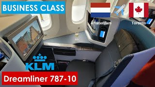 Luxurious Comfort! KLM 787-10 Business Class | AMS ✈️ YYZ