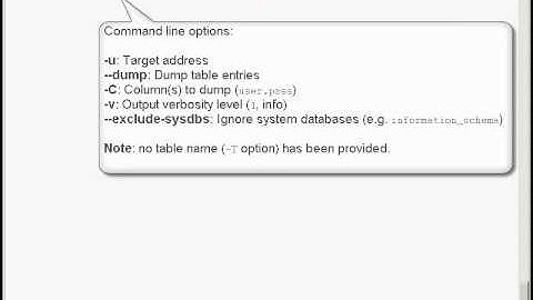 Official sqlmap video demonstration 4