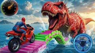 Super Hero Bike Stunt Racing 3D | Mega Ramp Bike Driving Tracks | Android Gameplay|  screenshot 5