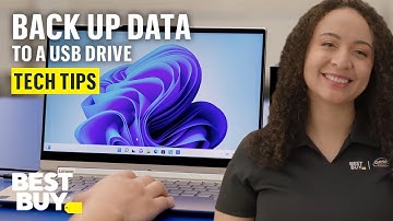 Backing Up Data to a USB Drive - Tech Tips from Best Buy