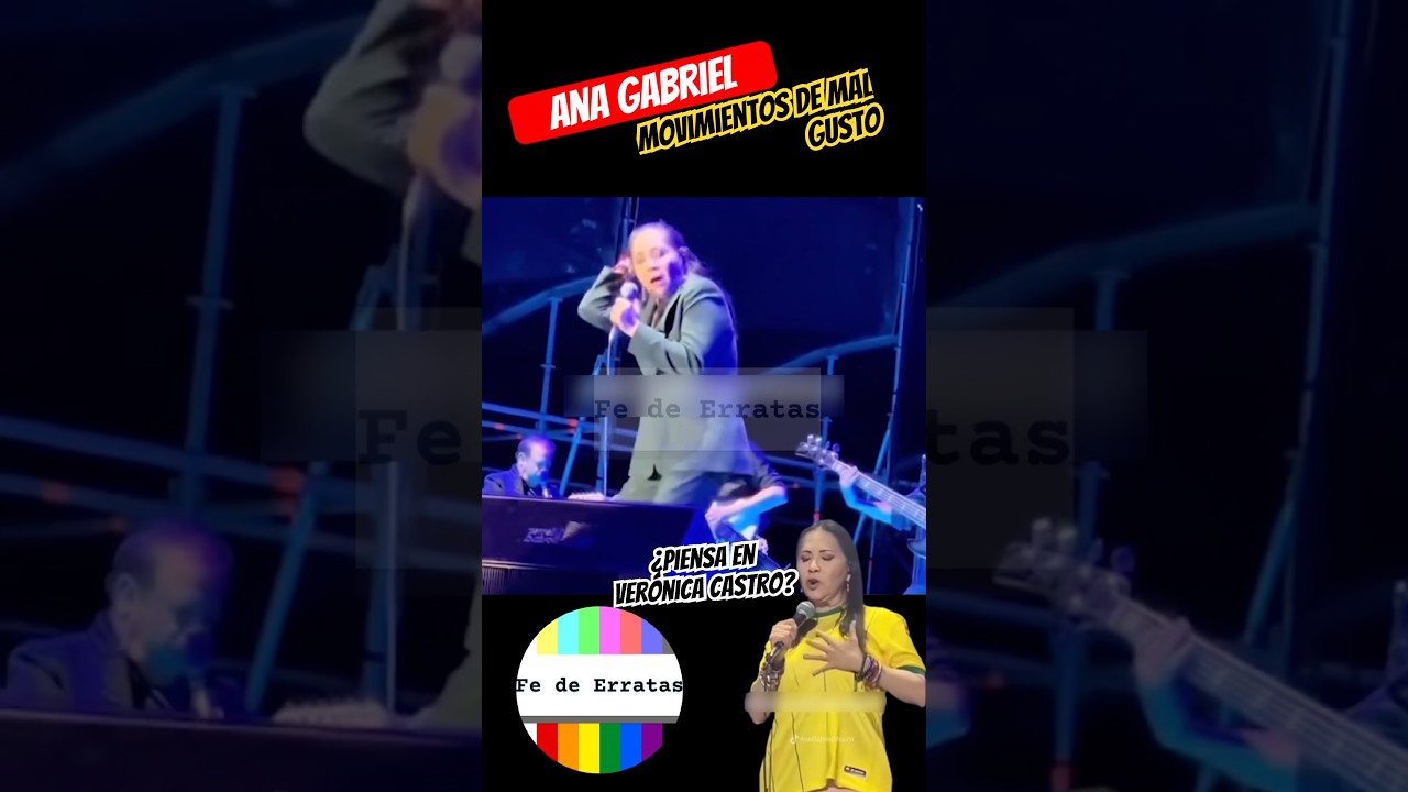 🚫🖐🏻 Ana Gabriel DESCONTROLADA ‼️sorprende con alocados movimientos en concierto