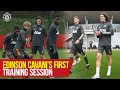 Edinson Cavani joins training for the first time! | PSG v Manchester United | UEFA Champions League