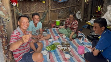 Cá ngát chiên tươi lai rai cùng anh Vũ . đánh câu ở cầu đại ngãi 2 / UQMT:358