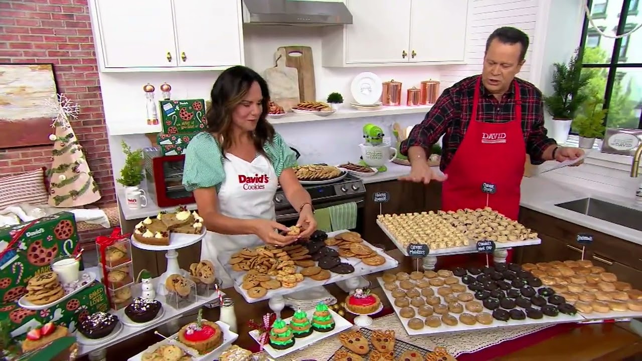 David's Cookies 174pc Holiday Cookie Dough in Gift Boxes on QVC