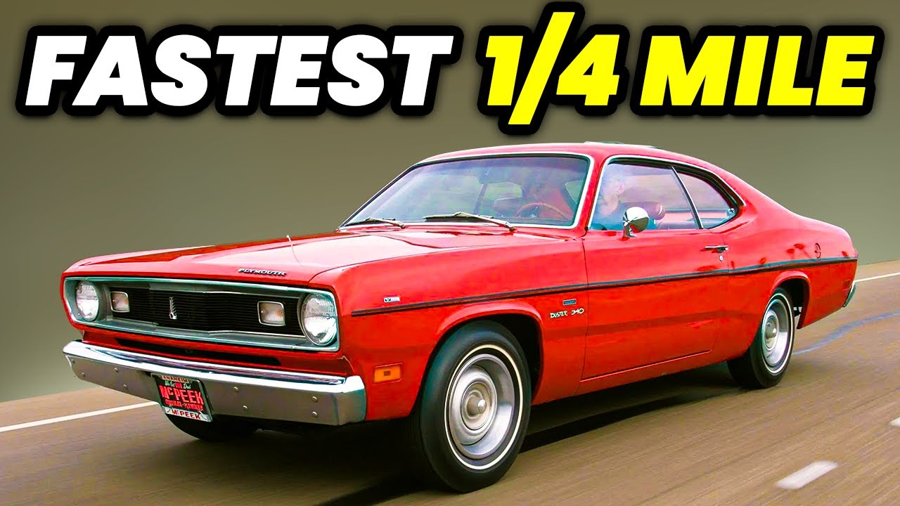 12 FASTEST 1970s Muscle Cars Over The Quarter Mile!