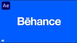 Behance Logo Animation In After Effects - After Effects Tutorial - No Plugins.