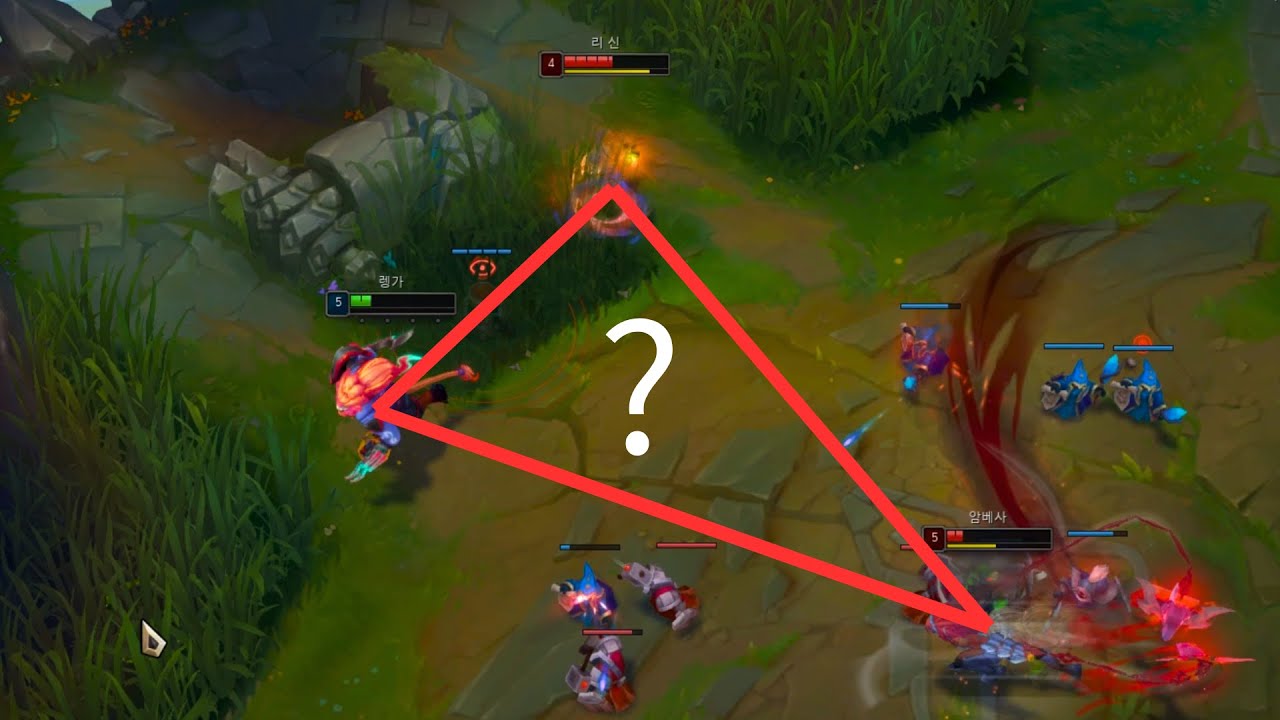 렝가가 해야 할 플레이로 알맞은 것은?