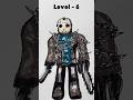 Drawing Jason in different level 1-7 #drawing #art #roblox #howtodraw #tutorial #forsaken #jason
