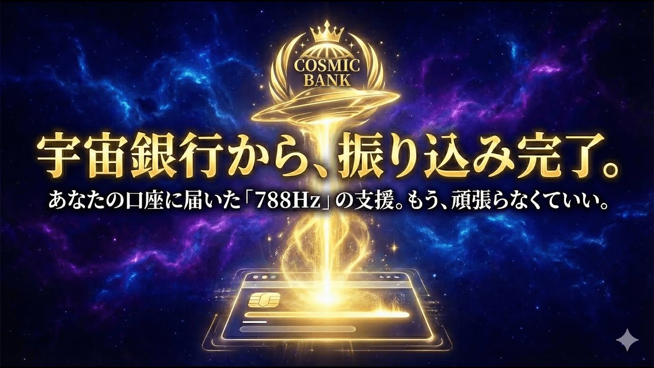 宇宙銀行からの振り込みがありました。あなたの地球での長年の功績を評価しています。