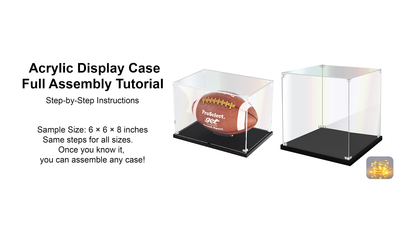 Acrylic Display Case Assembly Tutorial | Step-by-Step Full Installation Guide（001）