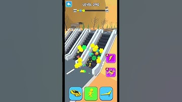 👥 Shape-shifting Funny Race Gameplay New hyper casual    👣 games level 290 #shorts #gameplay