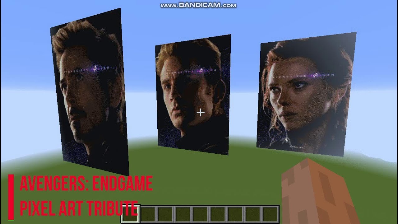 Avengers: Endgame Tribute | Minecraft Pixel Art | SomeRandomGuy YT ...