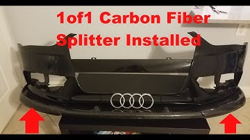 Easy Install: Audi A4 Carbon Fiber Front Splitter Install on B8.5