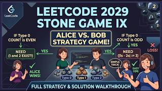 DSA: 2029. Stone Game IX || Day 2 Solving DSA || Solve with me