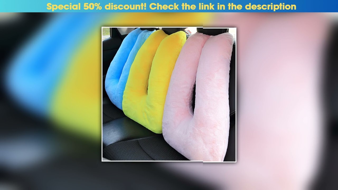 Review Comfortable Car Pillow Safety Belts Pillows Cover Kids Travel Sleeping Pillows Auto Seatbelt