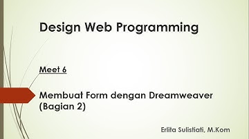Membuat form Pada Dreamweaver