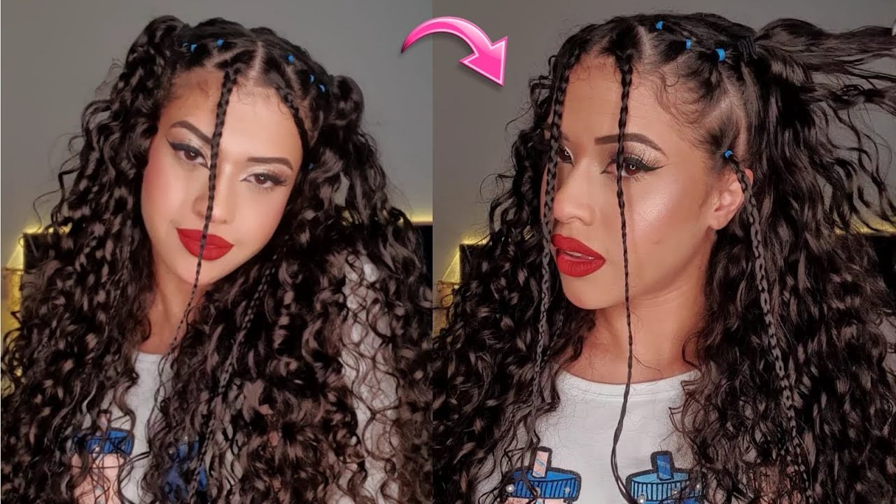 PENTEADO FOFO E FACIL PARA CABELOS CACHEADOS COM ELÁSTICOS !💖👌🔥 - thptnganamst.edu.vn