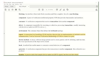 uvm tutorial and UVM IEEE Standard document overview