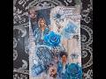 Blue Aesthetic journal ideas #scrapbooking #journalideas #journaling #shorts #shortsfeed