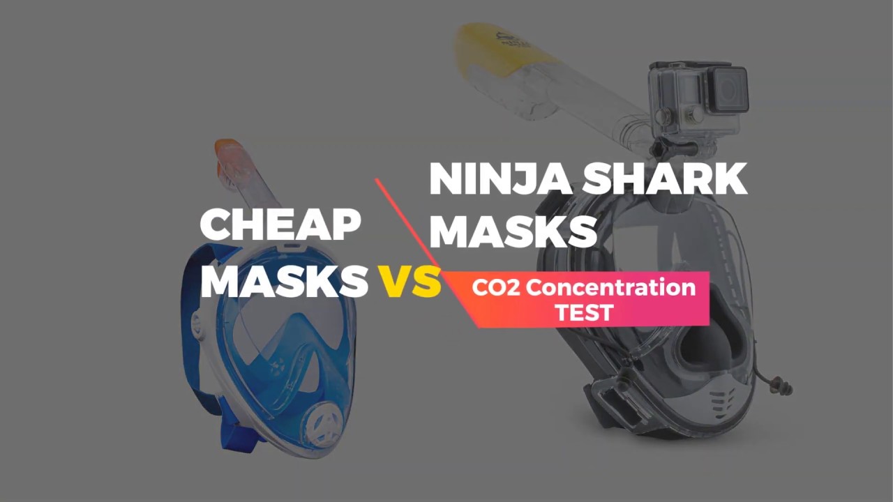 CO2 Concentration Test between NINJA SHARK and CHEAP MASKS