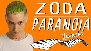  ZODA - Paranoia (prod Andry The Hitmaker) KARAOKE (Piano Instrumental)