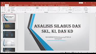 Analisis Silabus dan SKL, KI, dan KD Muhammad Rezki 1822041024 PTM B 18